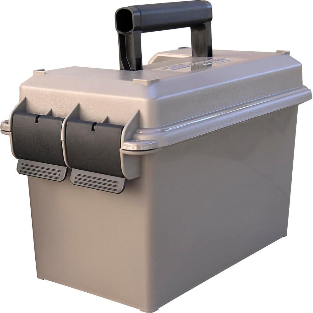 image:imageMTM AC50C Ammo Can 50 Caliber Field Boxes Lockable Storage Box with Handle Water and Dust Resistant Secures Hunting Gear Supplies and Bullets Stackable USA MadeDark Earth