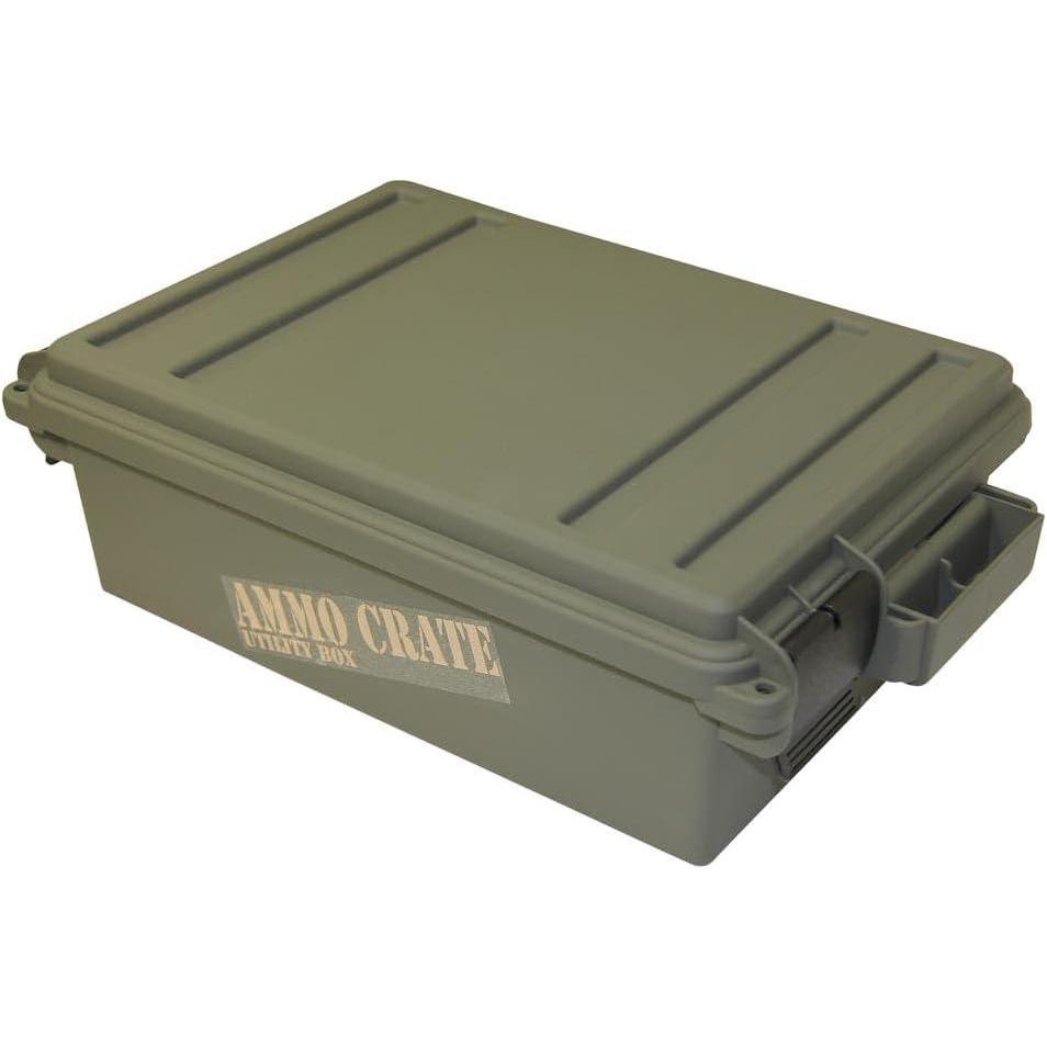 image:imageMTM ACR418 Ammo Crate Utility BoxCarry up to 65lbs of gearStackable design double padlock for security Waterresistant Oring seal Army GreenMedium