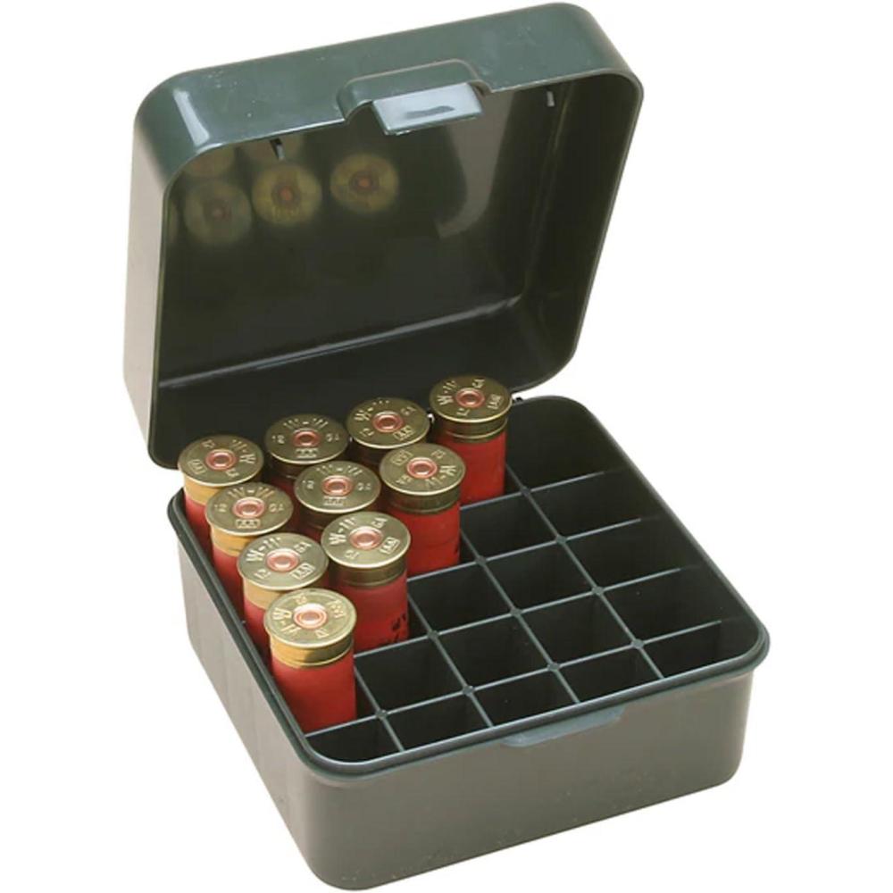 image:imageMTM CaseGard S25D11 Shotshell box 25 Round Flip Top Mechanical hinge USA Made Forest Green