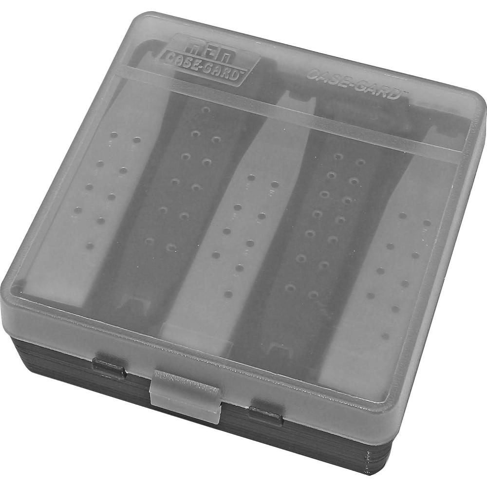 image:imageMTM PMC5 Compact Handgun Magazine Case Holds 5 DoubleStack Magazines USA Made Clear Smoke