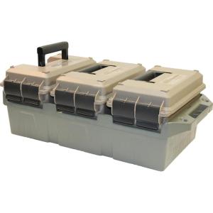 image:imageMTM AC3C 3Can Ammo Crate 50 Caliber Convenient size Store all types of boxed or bulk ammo Stackable easy carry and transport of multicaliber ammo Rugged tactical carrying crateAC3C