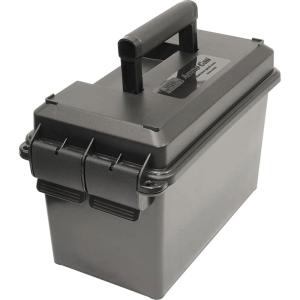 image:imageMTM AC50C40 Ammo Can 50Caliber HeavyDuty Dual Latching System Rugged Polypropylene Plastic ORing Seal System Water Resistant Bulk Ammo Storage USA Made Black