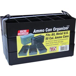 image:imageMTM ACO Ammo Can Organizer Trays for 50 Caliber Size Metal or Plastic Ammo cans 3 Pack Mobile Small Parts Organizer for Firearms Screws Nails Bolts Hardware USA Made Black