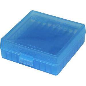 image:imageMTM CaseGard P1002224 22Long Rifle 100 Round FlipTop Ammo Box USA Made Clear Blue