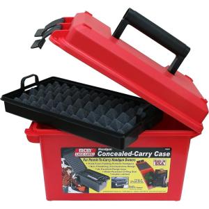 image:imageMTM HCC Handgun Conceal Carry Case Double latch system Holds 2 Handguns USA MadeRed