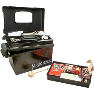 image:imageMTM ML140 Muzzle Loader Dry Box Black powder and powder storage Roomy base Weather resistant Oring seal Thick sidewall construction Heavy duty latch and padlock tabs USA Made Black