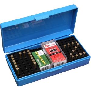 image:imageMTM SB20020 200 Round Small Bore Ammo Box 22 Long Rifle USA Made BlueBlue