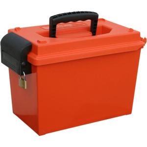 image:imageMTM SDB035 Sportsmens Dry Box with ORing Seal Heavy Duty Latch Lockable CrushProof USA Made Orange