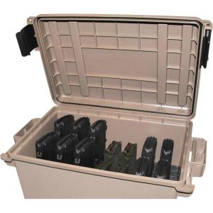 image:imageMTM TMC308 Tactical Magazine Can 308 762x51 Magazine Storage Stackable Water Resistant Double Padlocked Tabbed USA Made Dark Earth
