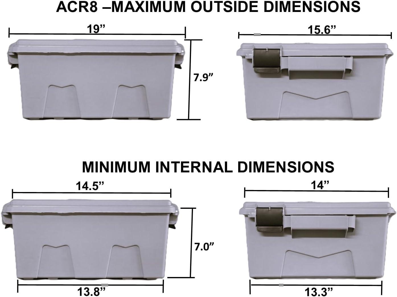 image:imageMTM ACR872 Ammo Crate Utility Box Ammo Survival or Hunting Gear Storage ORing Seal for Water Resistant Dry Storage Double Padlock tapped for Security Carries 85lbs of Gear Dark Earth