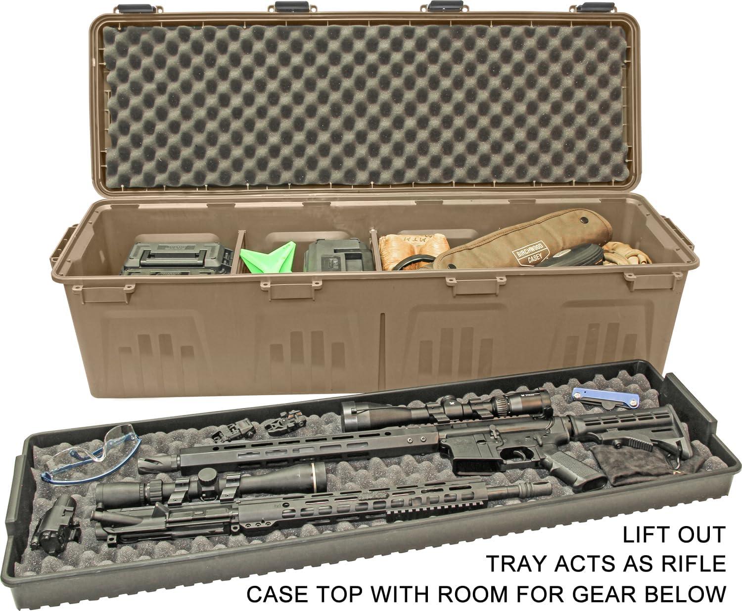 image:imageMTM TRC39 Tactical Rifle Crate with Wheels 39 Single Scope Hard Rifle Gun Carrying Case Lockable All Weather Shooting Gear Storage Box ideal for Range or Field Made in USA Dark Earth