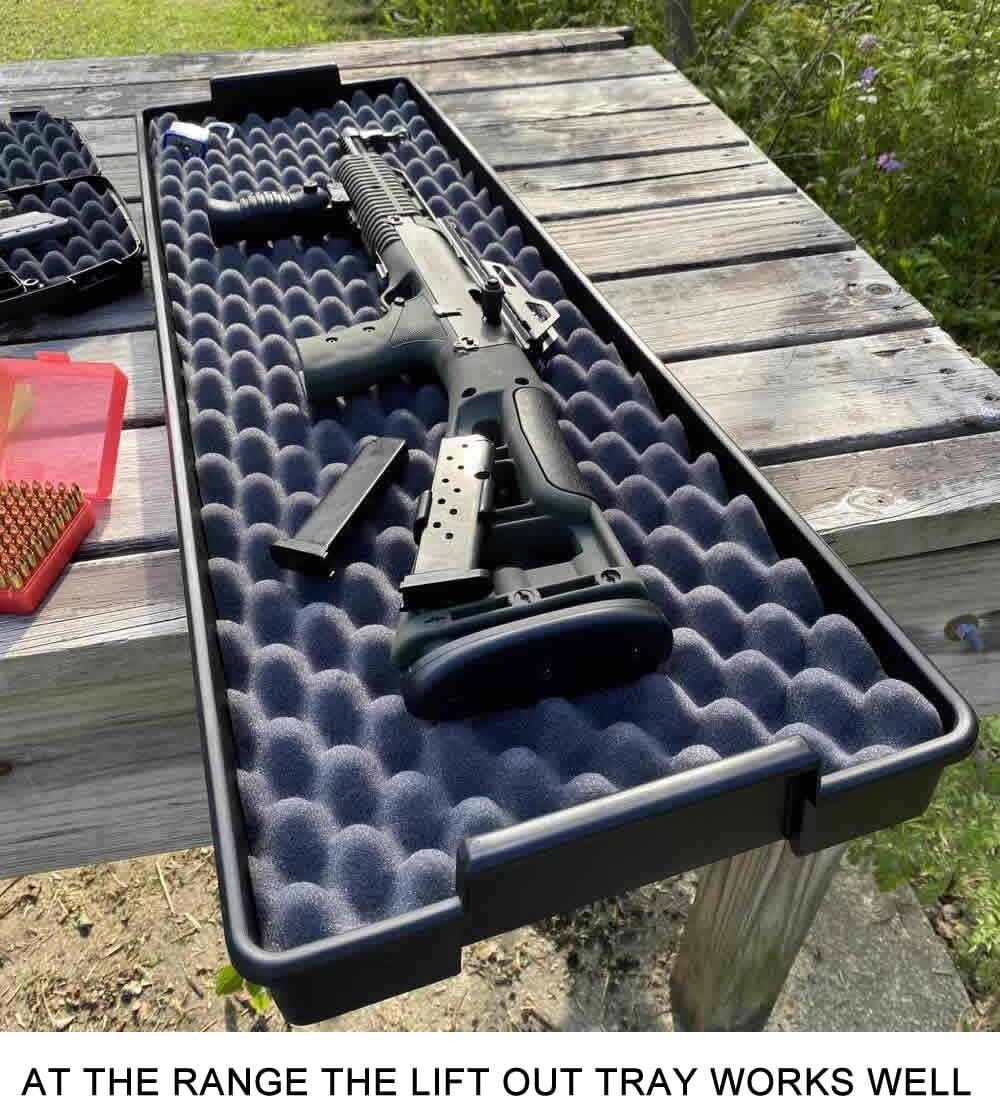 image:imageMTM TRC39 Tactical Rifle Crate with Wheels 39 Single Scope Hard Rifle Gun Carrying Case Lockable All Weather Shooting Gear Storage Box ideal for Range or Field Made in USA Dark Earth